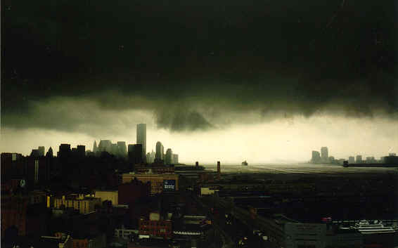 Downtown New York during Storm