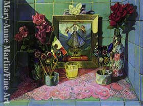 Altar with Blue Tiles