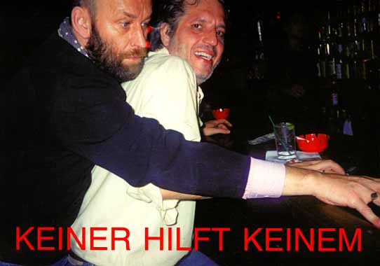 Martin und J&ouml;rg Schlick in einer Bar in New York