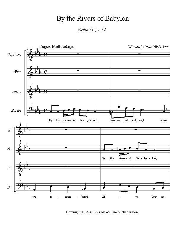 "By the Rivers of Babylon"